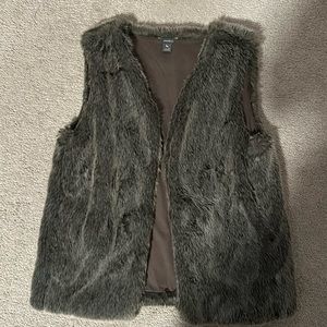 Eddie Bauer Faux Fur Vest